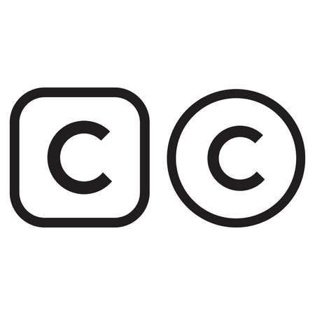copyright icon- vector illustrationのイラスト素材
