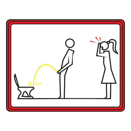 Toilet icon set . Vector illustrationのイラスト素材