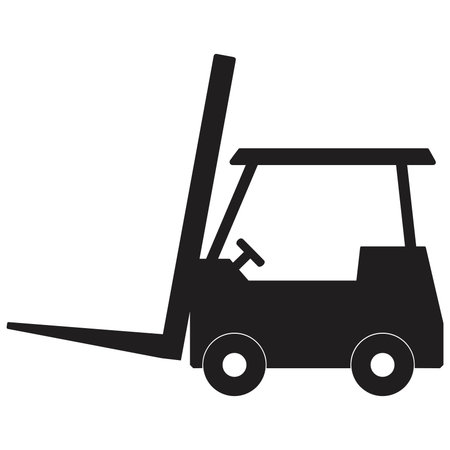 Forklift icon vectorのイラスト素材