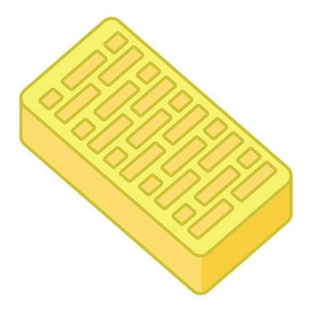 Yellow brick isolated vectorのイラスト素材