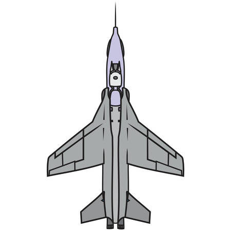 Plane vector, militaryのイラスト素材