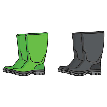 Rubber boots vectorのイラスト素材