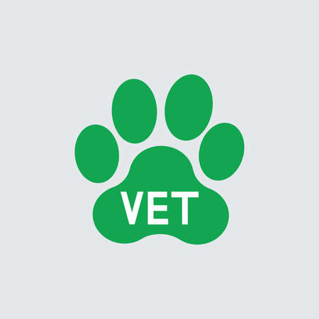 paw prints dog vet vectorのイラスト素材