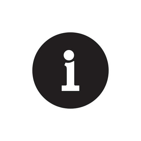 Information sign - Vector icon isolatedのイラスト素材