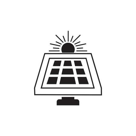Vector Solar energy panel iconのイラスト素材