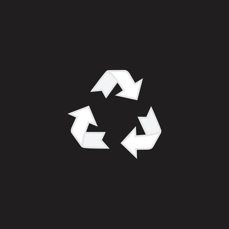 Recycle sign isolatedのイラスト素材