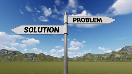 Way choice showing strategy, 3D renderingの写真素材