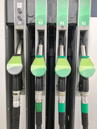 Petrol pump filling nozzles, Gas station