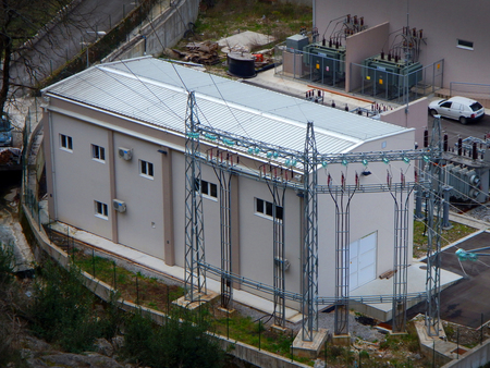 Power plant, transformation station.の写真素材