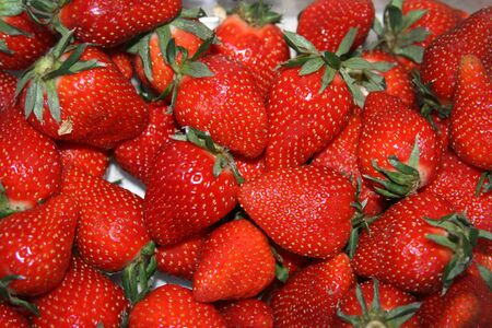 A bunch of strawberriesの写真素材