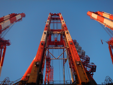 Gantries, cargo cranesの写真素材
