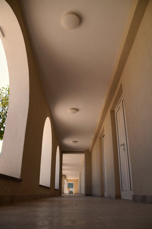 Corridor with doors.の写真素材