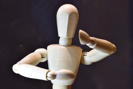 Mannequin in various poses. Sufficient area for adding additional text.の写真素材