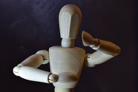 Mannequin in various poses. Sufficient area for adding additional text.の写真素材