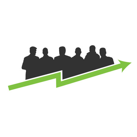 business success green vector illustrationのイラスト素材