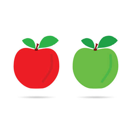 apple color vector illustrationのイラスト素材