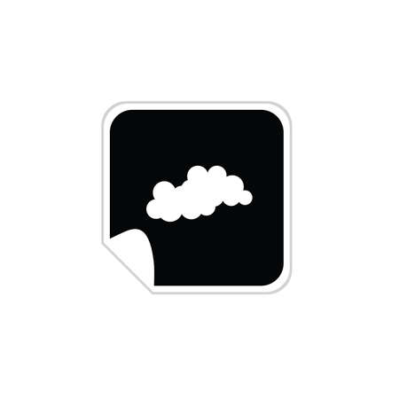 cloud weather icon vectorのイラスト素材
