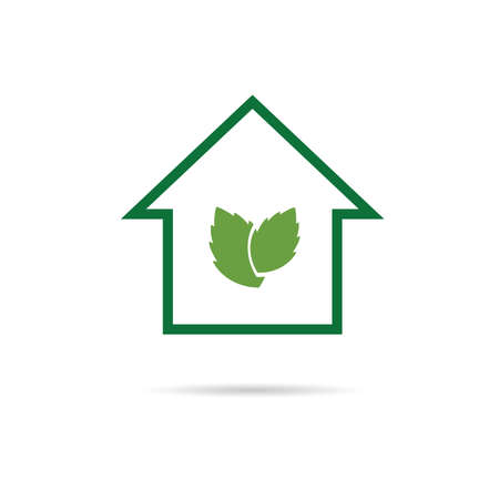 eco house green vectorのイラスト素材