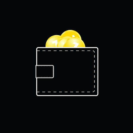 wall with money vector yellowのイラスト素材