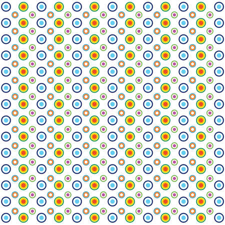 circle background illustration design in colorfulのイラスト素材