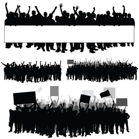 people silhouette with transparent illustration on white background part threeのイラスト素材