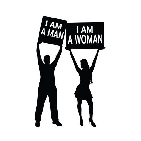 couple silhouette with transparent in black color illustrationのイラスト素材