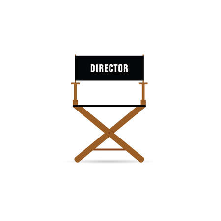 Director movie chair illustration.のイラスト素材