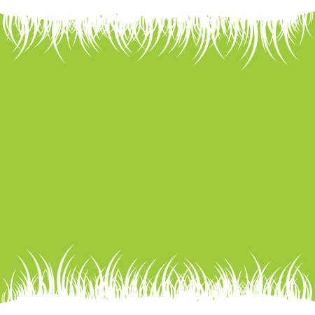spring background with white grass vector illustrationのイラスト素材