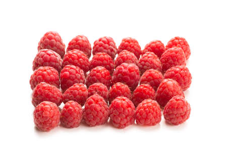 Tasty red raspberry background.の写真素材