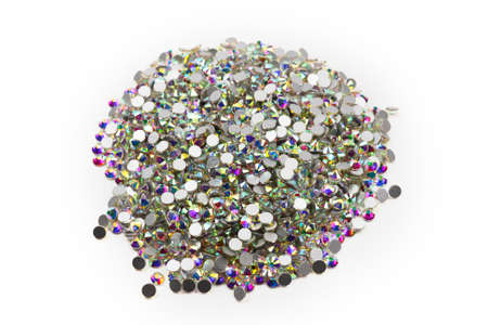 Crystals ab isolated on white background.の写真素材