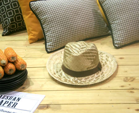 decoration on wooden tableの写真素材