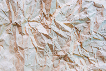 Brown wrinkled paper for background and texture which it was made from paper bag.