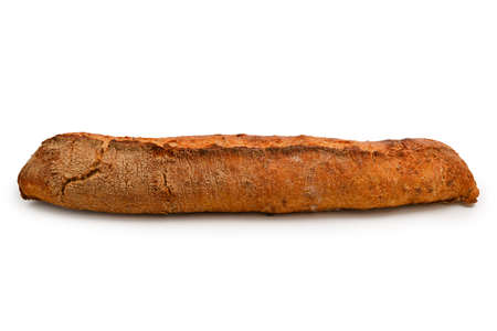 Fresh baguette isolated in white.の写真素材