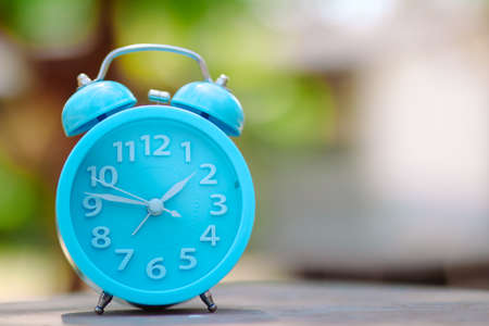 The clock tells the time in the afternoon.の写真素材