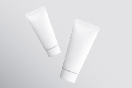 a tube packaging bottle for skincare productの写真素材