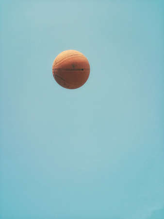 basketball in the airの写真素材