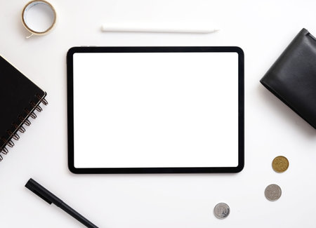flat lay photography of the tablets