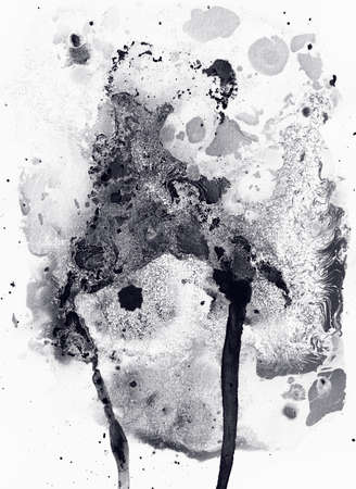 abstract liquid ink raw background fluid art of movingの写真素材