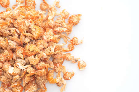 dried shrimps or dried salted prawnの写真素材