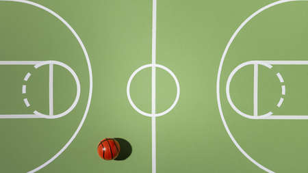 top view basket ball still life. High quality beautiful photo conceptの写真素材