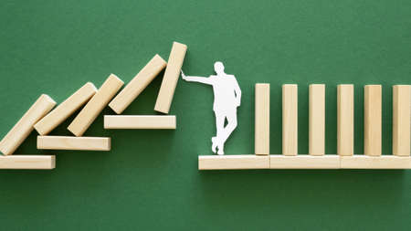 abstract representation financial crisis. High quality and resolution beautiful photo conceptの写真素材