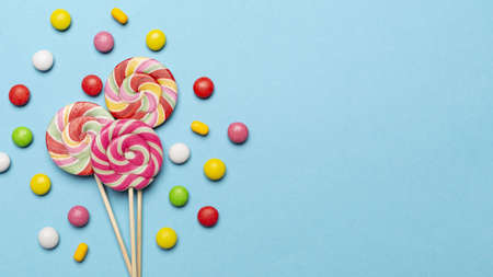 delicious candy concept with copy space. High quality and resolution beautiful photo conceptの写真素材