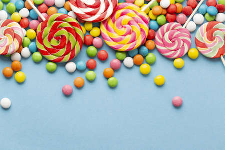 delicious candy concept with copy space. High quality and resolution beautiful photo conceptの写真素材