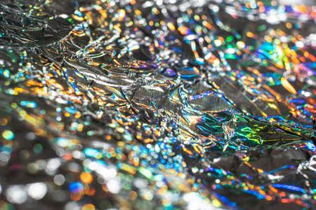 metallic holographic backgroundの写真素材