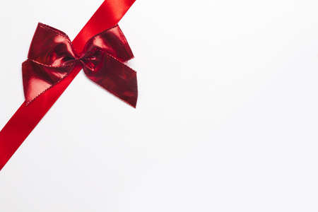 silk ribbon with bright bow. High quality and resolution beautiful photo conceptの写真素材