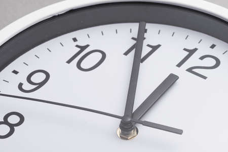 close up white clock face. High quality and resolution beautiful photo conceptの写真素材