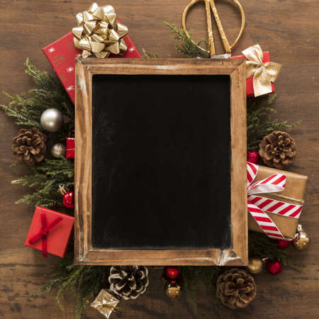 photo frame christmas decorations . High quality and resolution beautiful photo conceptの写真素材