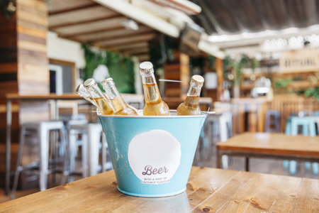 refreshing beers bucket. High quality beautiful photo conceptの写真素材