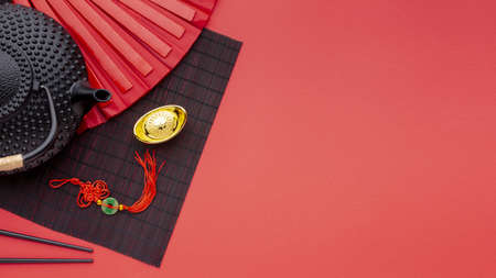 teapot pendant chinese new year. High quality and resolution beautiful photo conceptの写真素材
