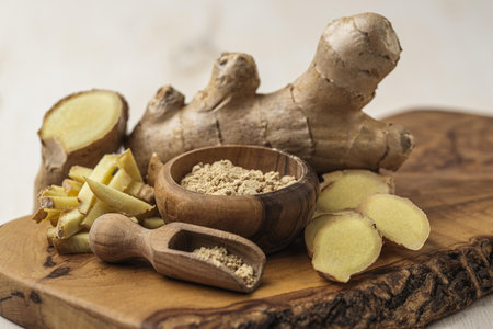 assortment ginger wooden board. Resolution and high quality beautiful photo